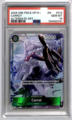 Carrot 2026 The Azure Sea's Seven Alternate Art #EB04-013 PSA 10 - Image 1