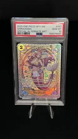 2025 One Piece OP11 En Shirahoshi Special Alternate Art #057 PSA 10 Gem Mint - Image 1