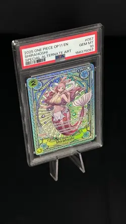 2025 One Piece OP11 En Shirahoshi Special Alternate Art #057 PSA 10 Gem Mint - Image 2