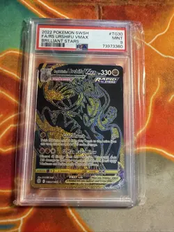 PSA 9 Mint 2022 Pokemon Full Art Rapid Strike Urshifu VMAX (Secret) TG30/TG30 - Image 1