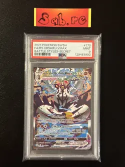 PSA 9 Rapid Strike Urshifu VMAX SWSH Battle Styles 170/163 Pokemon Card - Image 1