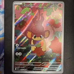 Pokemon TCG Pansear Illustration Rare White Flare English Card 099/086 - Image 1