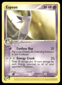 Pokemon Cards Espeon 16/100 Sandstorm Rare LP - Image 1