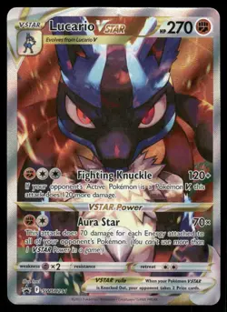Pokemon Cards Lucario VSTAR SWSH291 Holo Sword & Shield Promo Holo Promo LP - Image 1