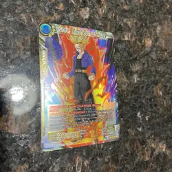 Trunks Might Born of Hope SR GOLD STAMP Foil Dragon Ball Super Card Game | NM - Image 3