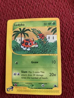 Ledyba Reverse Holo Pokemon Card Skyridge 73/144 - Image 1