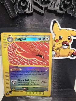 Pokemon Pidgeot EX Expedition 59/165 e-Reader Reverse Holo Rare Card NM-MT Clean - Image 1