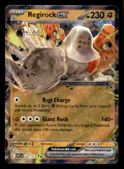 Pokemon TCG #107/217 Regirock ex Ascended Heros - Image 1
