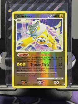 PRINT LINE DAMAGE Raikou 16/132 Secret Wonders ENG Reverse Holo Rare - Image 1