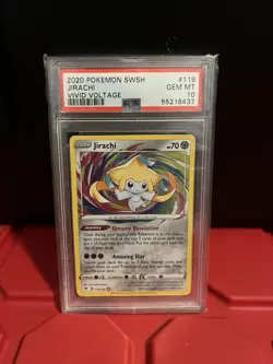 Pokemon Jirachi Vivid Voltage Amazing Rare #119 PSA 10 Gem Mint - Image 1