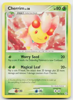Cherrim 45/130 Uncommon Diamond & Pearl Pokemon Lightly Played - Image 1