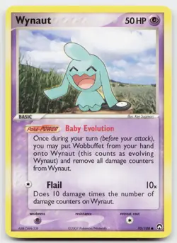 Wynaut 70/108 Common Power Keepers Pokemon Lightly Played - Image 1