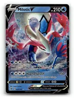Milotic V 043/192 Holo V Rare Rebel Clash Pokemon Holo NM - Image 1