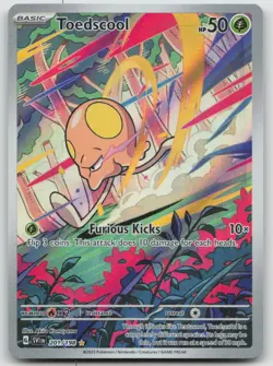 Toedscool 201/198 Illustration Rare Scarlet & Violet Pokemon Holo NM - Image 1