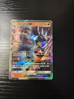 LUCARIO GX 2016 POKEMON SUN & MOON BLACK STAR PROMO #SM100 Q6233 - Image 1