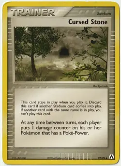 2006 Cursed Stone Trainer 72/92 EX Legend Maker Uncommon/Pokemon TCG/MP - Image 1