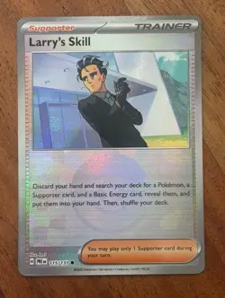Pokemon TCG Larry's Skill 115/131 Prismatic Evolutions (Poke Ball Pattern) - Image 1