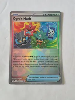 Ogre's Mask (Poke Ball Pattern) 118/131 Holo SV: Prismatic Evolutions Pokemon NM - Image 1
