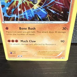 Pokemon TCG XY Black Star Promo Steam Siege Lucario #XY140 Cosmos Holo - Image 3