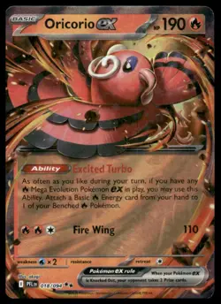 Pokemon ME02: Phantasmal Flames #018/094 Oricorio ex Holo - Image 1