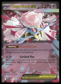 Pokemon ME02: Phantasmal Flames #041/094 Mega Diancie ex Holo - Image 1