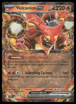 Pokemon SV09: Journey Together #031/159 Volcanion ex Holo - Image 1