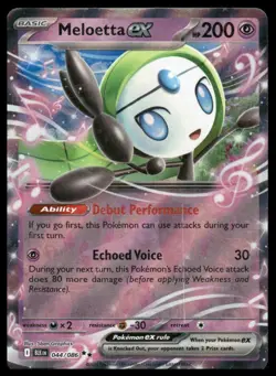 Pokemon SV: Black Bolt #044/086 Meloetta ex - Image 1