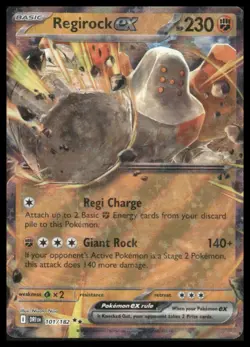 Pokemon SV10: Destined Rivals #101/182 Regirock ex Holo - Image 1