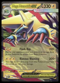 Pokemon ME01: Mega Evolution #050/132 Mega Manectric ex Holo - Image 1
