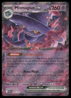 Pokemon ME02: Phantasmal Flames #036/094 Mismagius ex Holo - Image 1