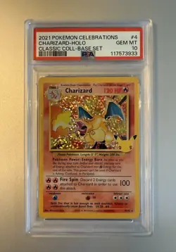 Charizard 4/102 Pokemon Celebrations Classic Coll. Base Set PSA 10 GEM MINT - Image 1