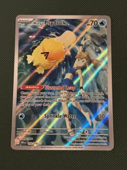 Pokemon TCG Misty's Psyduck Destined Rivals 193/182 Illustration Rare Card - Image 1