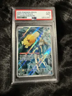 Pokemon TCG Misty's Psyduck Destined Rivals 193/182 Illustration Rare PSA 9 - Image 1