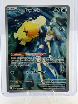 Pokemon TCG Misty's Psyduck Destined Rivals 193/182 Illustration Rare - Image 1