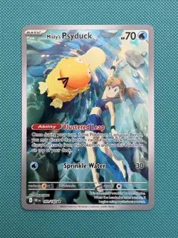 Pokemon TCG Misty's Psyduck 193/182 Destined Rivals Illustration Rare-Pack Fresh - Image 1