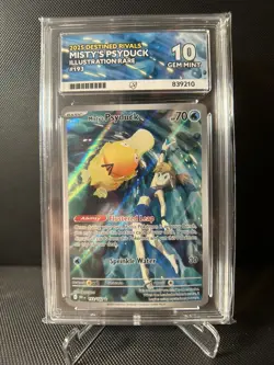 Pokemon TCG Misty's Psyduck Illustration Rare Destined Rivals 193/182 Ace 10 - Image 1