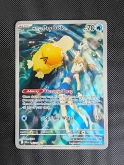 Pokemon TCG Misty's Psyduck Illustration Rare Card 193/182 SV:10 Destined Rivals - Image 1