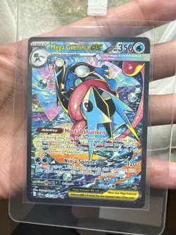 Mega Greninja ex 116/086 Me04: Chaos Rising Holo *PSA 10 Contender* - Image 3