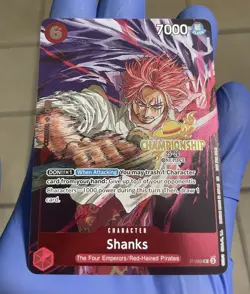 Shanks P-083 Championship Tournament Promo CS One Piece Card English - Image 1