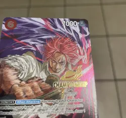 Shanks P-083 Championship Tournament Promo CS One Piece Card English - Image 2