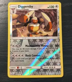 Pokemon Forbidden Light Diggersby Reverse Holo Uncommon Card 98/131 LP - Image 1