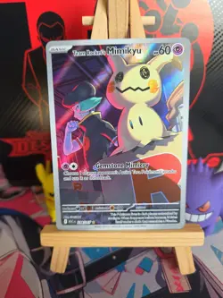 Team Rocket's Mimikyu 238/217 Ascended Heroes Illustration Rare Pokemon Card - Image 1