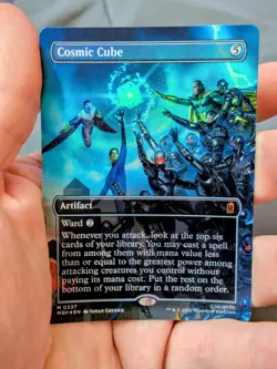 MTG Cosmic Cube (Borderless) (0337) Marvel Super Heroes 337 Foil - Image 2