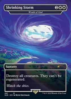 [1x] Shrinking Storm - Wrath of God - Foil Near Mint, English Secret Lair MTG Ma - Image 1