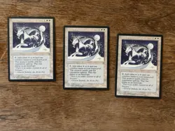** 3x Adarkar Unicorn Ice Age ** x3 NM+ NEVER PLAYED MTG Magic VINTAGE FAST SHIP - Image 1