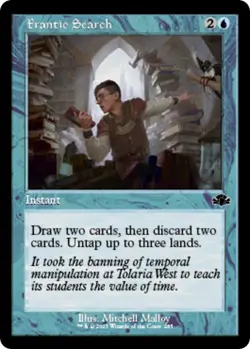 Frantic Search Retro Frame 0285 MTG DMR Dominaria Remastered Common NP - Image 1