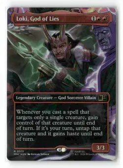 Loki, God of Lies (Borderless) 512 Rare Foil MTG MSC NM - Image 2