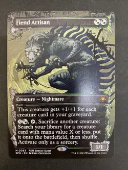 MTG Fiend Artisan Showcase 83 NM Mythic Special Guests SPG FREE SHIPPING! - Image 1
