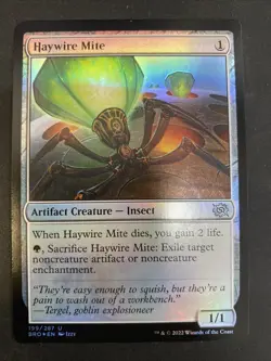 MTG Haywire Mite 199 NM Foil The Brothers War BRO FREE SHIPPING! - Image 1