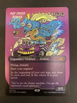 MTG The Speed Demon #339 Borderless Foil Aetherdrift DFT FREE SHIPPING! - Image 1